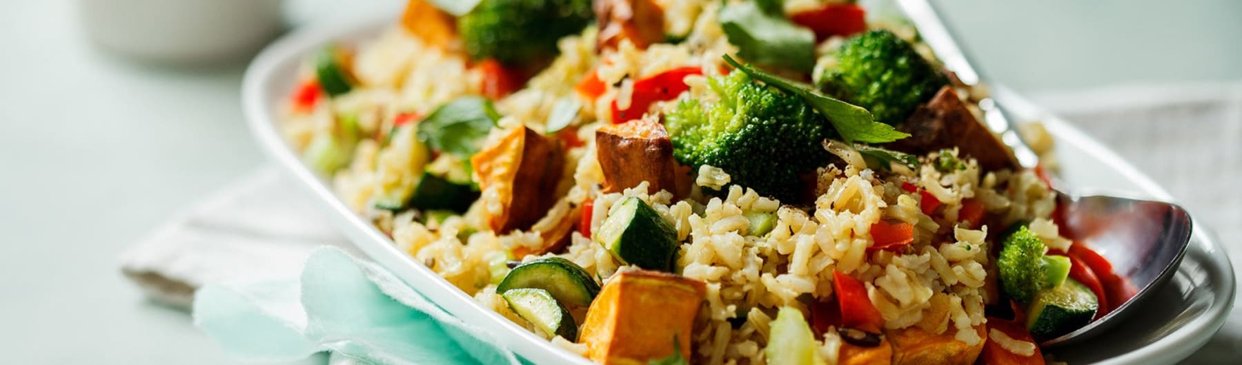 Wild rice and sweet potato salad