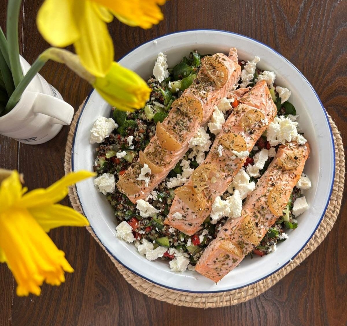 IBS-Friendly Mediterranean Salmon Salad